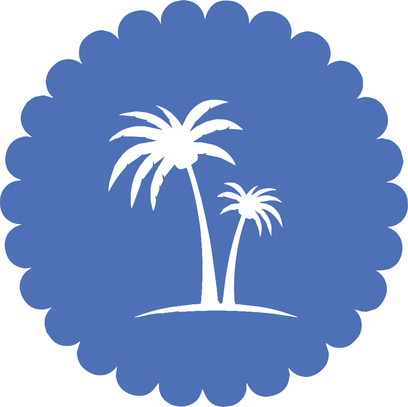 Graphic with palm Trees